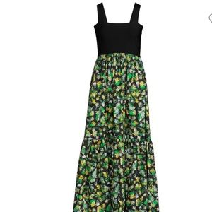 Tanya Taylor Gianna Floral Tiered Midi Dress. NWT.